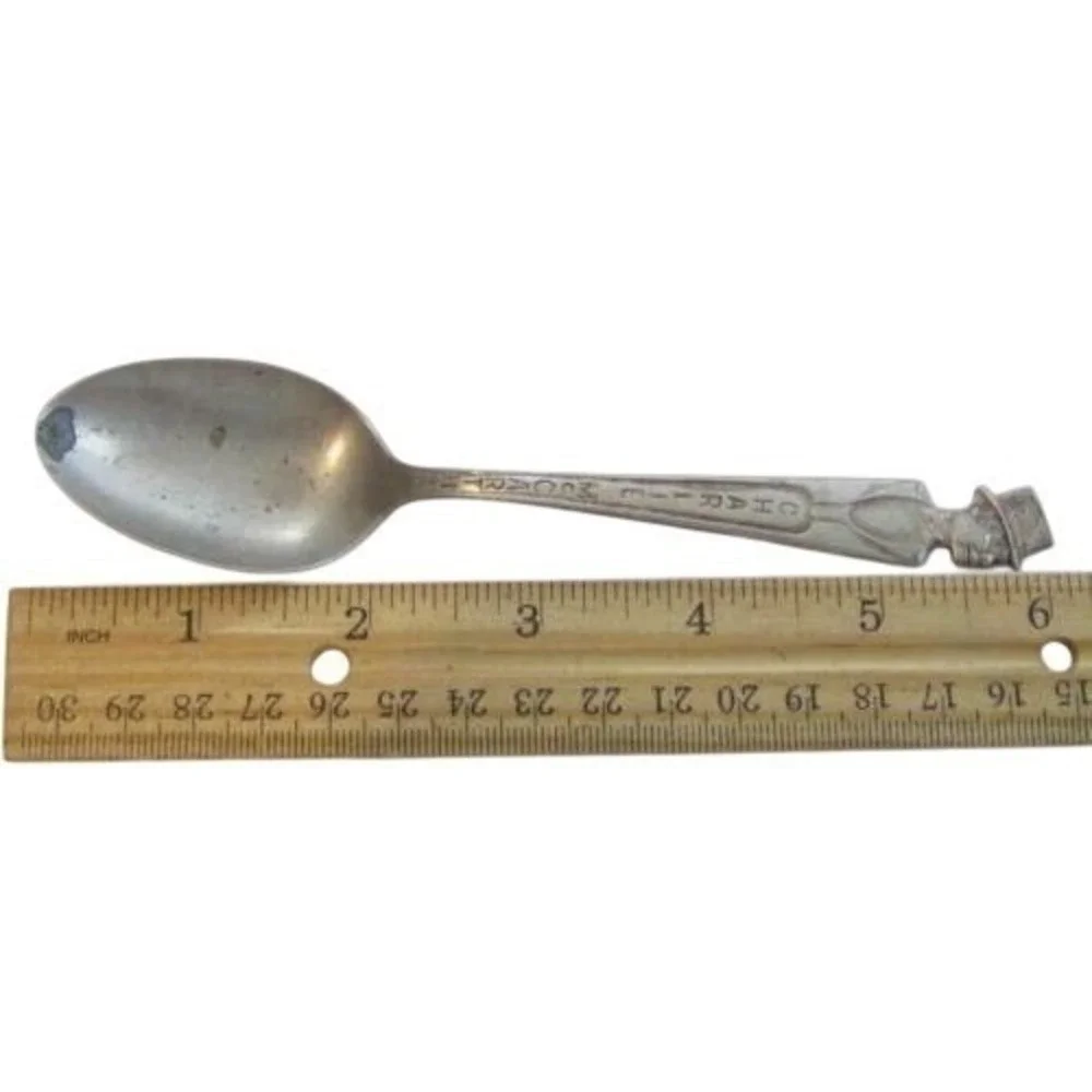 Vintage Ventriloquist Charlie McCarthy Duchess Silver Plated Souvenir‎ Spoon